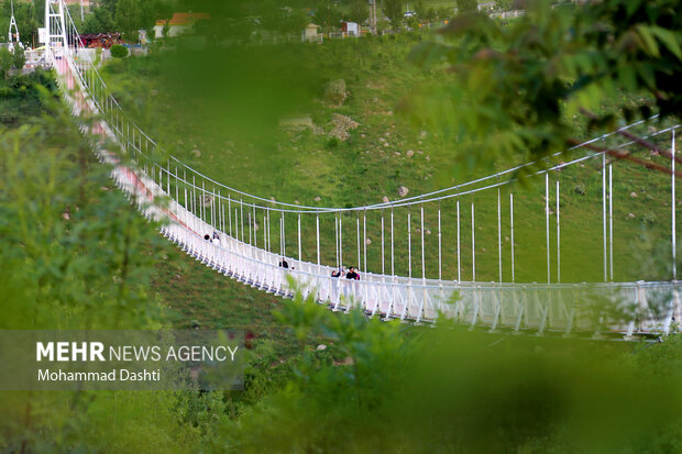 Meshkin Shahr suspension bridge