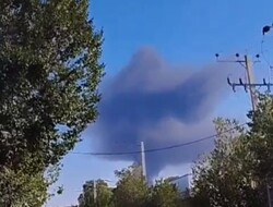 ماجرای دود سیاه در آسمان شهرضا / انبار تینر سوخت