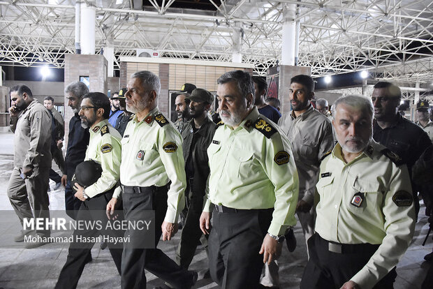 بازدید شبانه سردار اشتری از مرز شلمچه