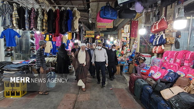 بازدید سرزده نماینده ولی فقیه در هرمزگان از بازار بندرعباس