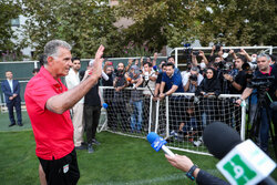 اولین تمرین تیم ملی فوتبال ایران با حضور کارلوس کی روش