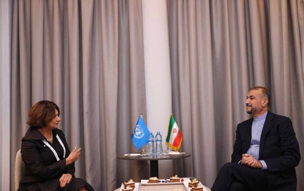 ایرانی وزیر خارجہ کی اقوام متحدہ کی اعلی اہلکار سے ملاقات، تازہ ترین عالمی صورتحال پر تبادلہ خیال