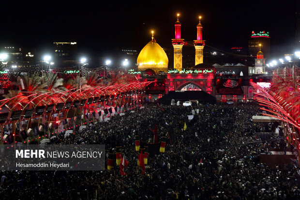 شب اربعین در حرم اباعبدالله