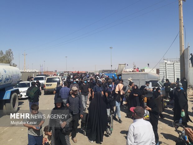 وضعیت تردد در پایانه مرزی مهران