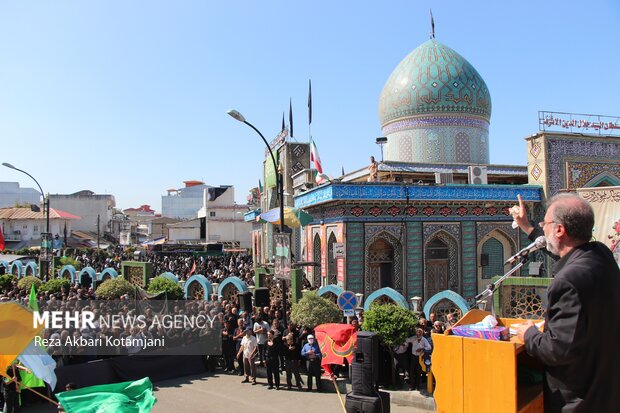 تجمع اربعینی مردم‌گیلان در آستانه اشرفیه