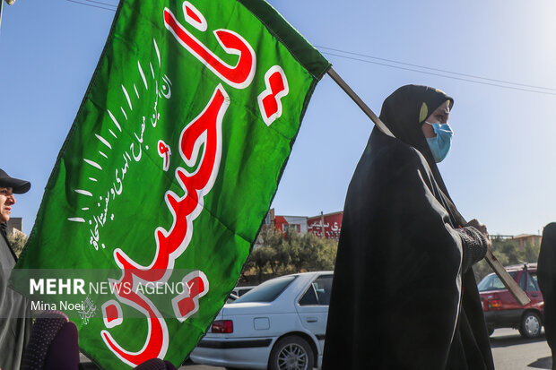 پیاده روی جاماندگان اربعین در تبریز