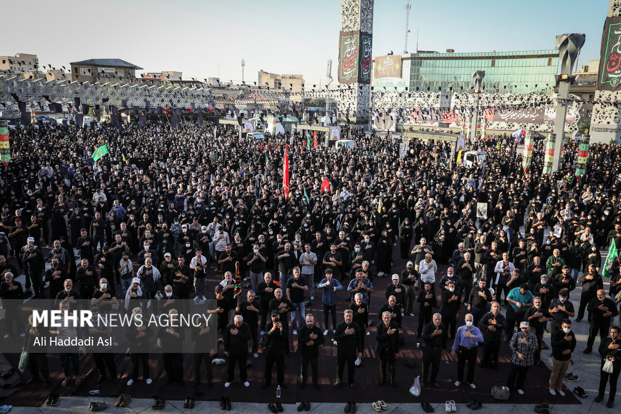 سوگواری جاماندگان اربعین در سراسر ایران/صحنه تجلی «انا من حسین»
