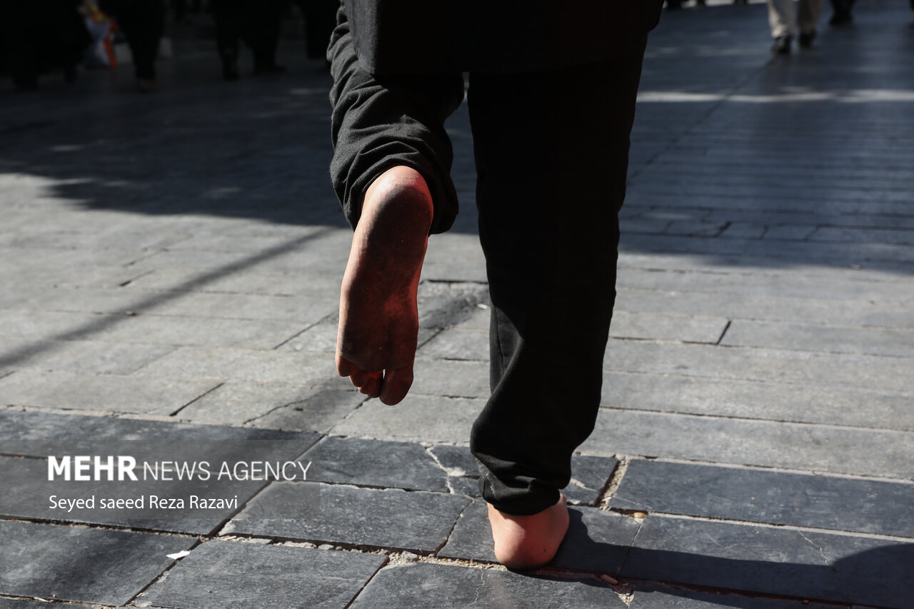 سوگواری جاماندگان اربعین در سراسر ایران/صحنه تجلی «انا من حسین»