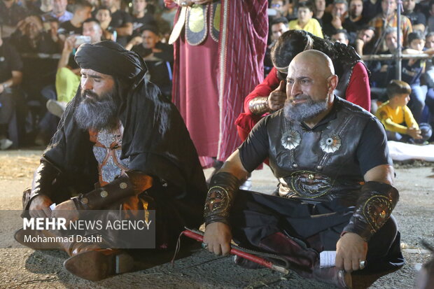 شبیه خوانی اربعین حسینی در شهرستان گرمی