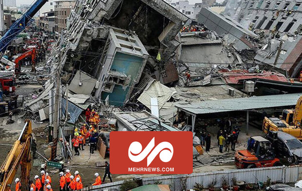 تصاویری از زمین‌لرزه هولناک در تایوان