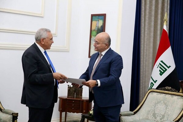 رایزنی برهم صالح با وزیر دادگستری الجزایر
