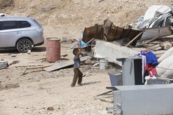 تصاویری از تخریب منازل سه خانواده فلسطینی در منطقه اریحا