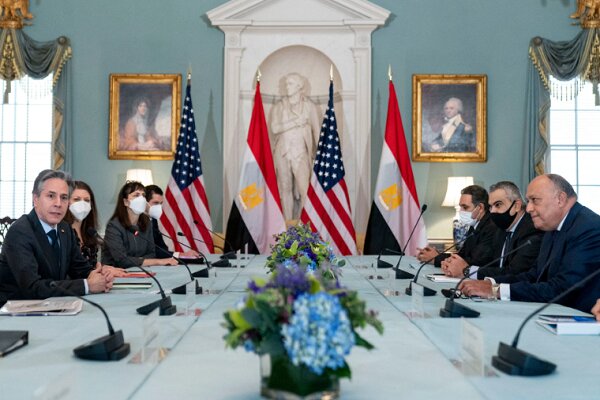 رایزنی وزیران خارجه مصر و آمریکا