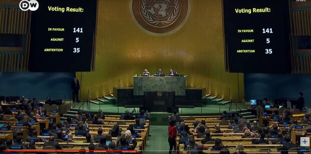 قطعنامه ضدروسی مجمع عمومی سازمان ملل تصویب شد