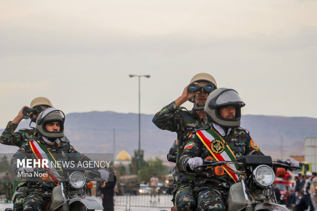 مراسم رژه نیروهای مسلح مستقر در آذربایجان شرقی