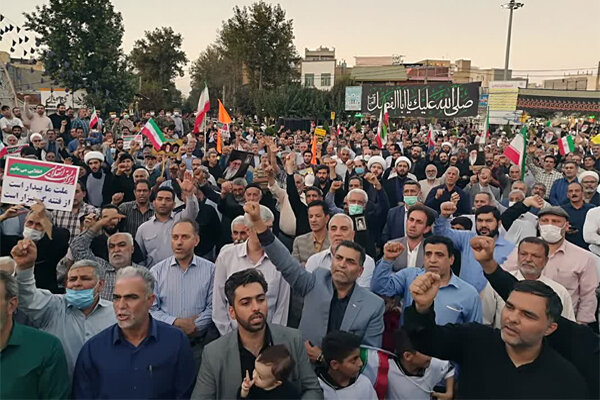 راهپیمایی محکومیت اغتشاشات در جنوب شرق استان تهران برگزار شد