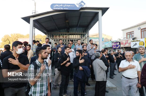 اجتماع مردم مشهد در محکومیت جنایت اغتشاشگران