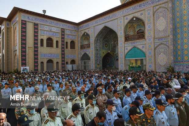 تشییع پیکر شهید «رضا زارع‌ مویدی» شهید مدافع امنیت در شیراز