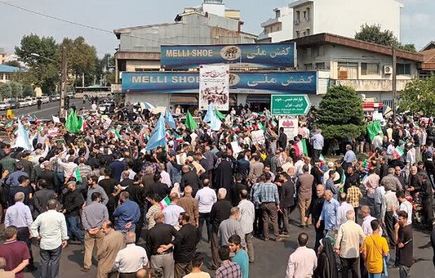 راهپیمایی مردم دیار میرزا در محکومیت اغتشاشات روزهای اخیر