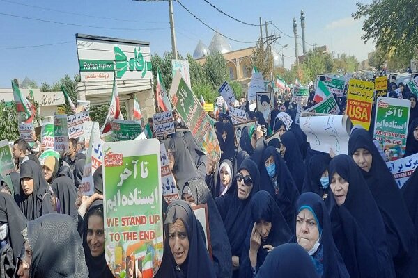 راهپیمایی مردم گلستان علیه اغتشاشات اخیر
