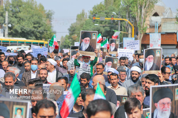 راهپیمایی مردم اردبیل در محکومیت آشوب‌های اخیر