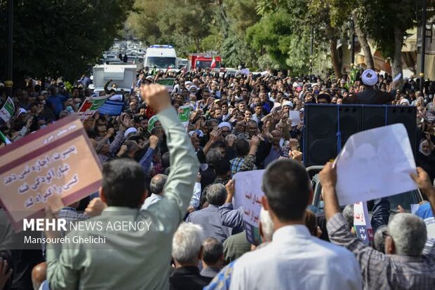 گردهمایی مردم انقلابی استان سمنان . شاهرود