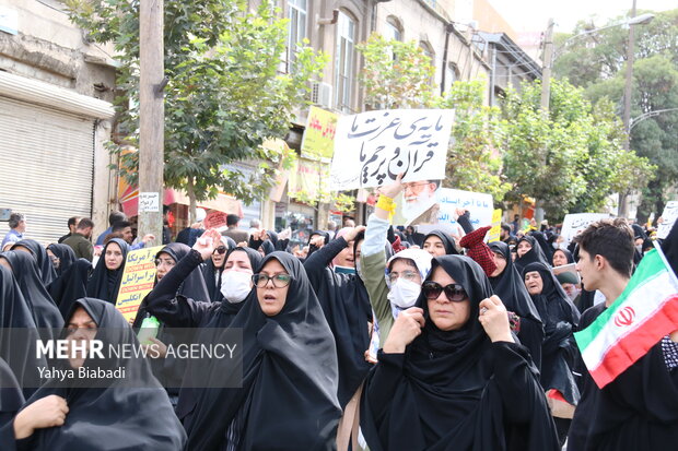 راهپیمایی مردم کرمانشاه در محکومیت آشوب‌های اخیر