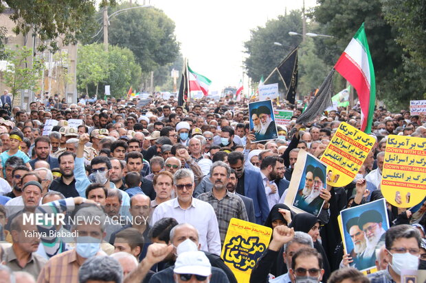 راهپیمایی مردم کرمانشاه در محکومیت آشوب‌های اخیر