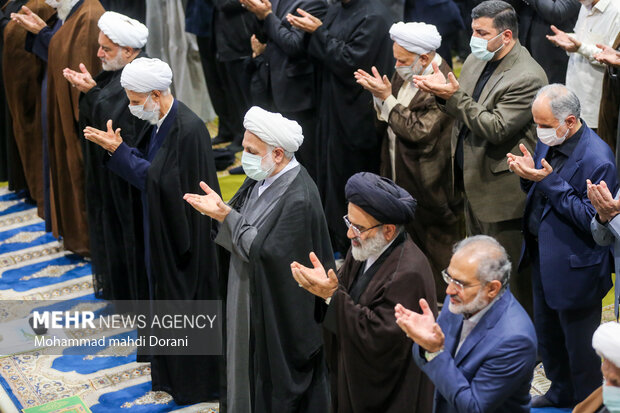 جانب من مسيرة إدانة أعمال الشغب بعد صلاة الجمعة في طهران