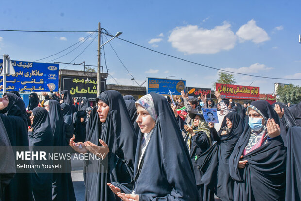 تظاهرات ضد اغتشاشات در اراک