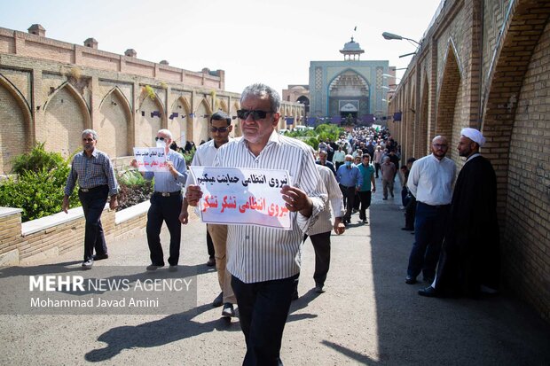 راهپیمایی مردم قزوین در محکومیت آشوب‌های اخیر