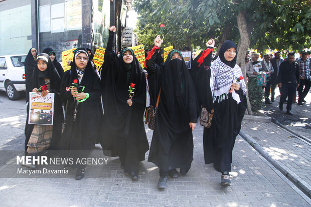 راهپیمایی مردم بجنورد در محکومیت آشوب‌های اخیر