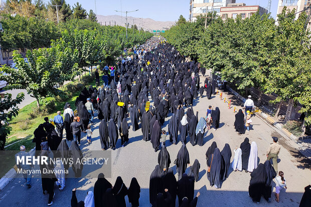 راهپیمایی مردم بجنورد در محکومیت آشوب‌های اخیر