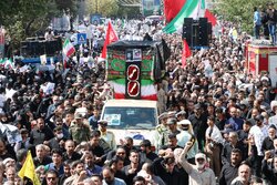 تشییع شهدای امنیت و دو شهید دفاع مقدس در مشهد