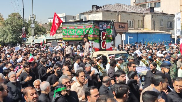 مراسم تشییع دو شهید اغتشاشات اخیر در مشهد آغاز شد