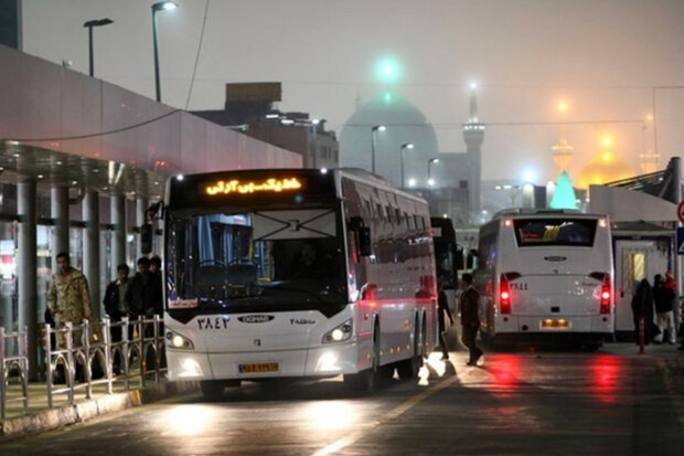 سرویس‌دهی رایگان اتوبوسرانی مشهد در ایام پایانی صفر