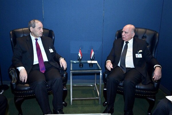 وزیران خارجه عراق و سوریه در نیویورک با هم دیدار کردند