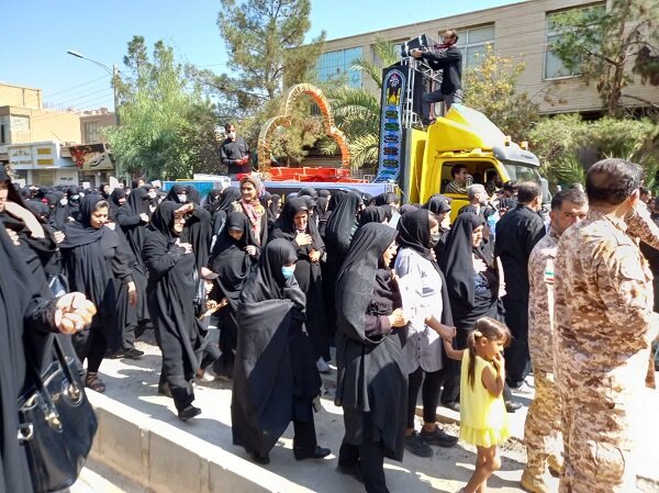 تشییع پیکر شهید «محمدحسین سروری راد»/ حماسه در گرمسار تکمیل شد