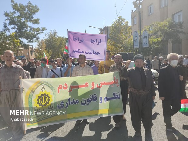 «نه» بلند کردستانی‌ها به تجزیه‌طلبان و اغتشاش‌گران