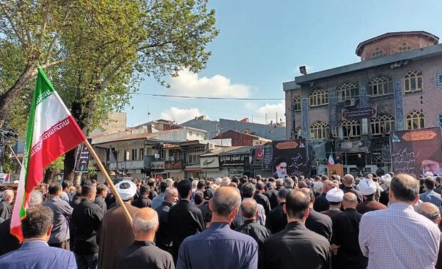 اعتراض رشتوندان به سوزاندن مسجد امام موسی کاظم در سبزه میدان