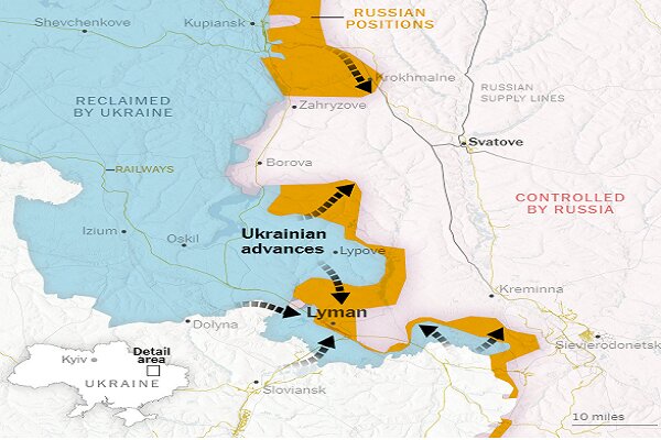 ادعای اوکراین: ۵ هزار سرباز روسیه در محاصره قرار دارند