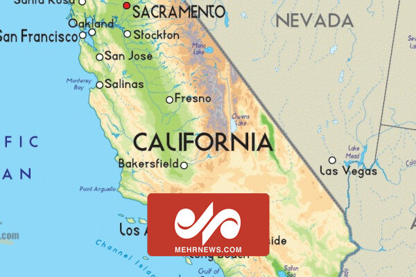 لحظه سقوط بالگرد در ایالت کالیفرنیای آمریکا