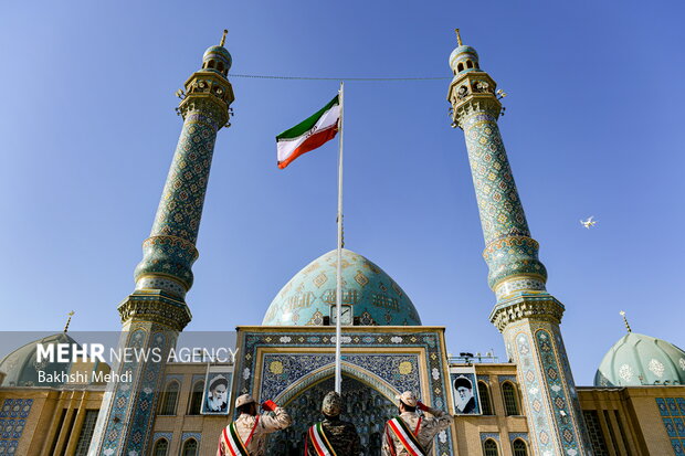 صبحگاه مشترک عهد سربازی در مسجد مقدس جمکران 10