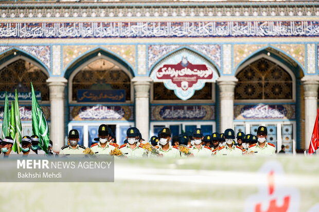 صبحگاه مشترک عهد سربازی در مسجد مقدس جمکران 18