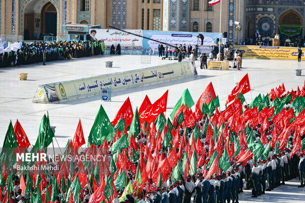 صبحگاه مشترک عهد سربازی در مسجد مقدس جمکران 15