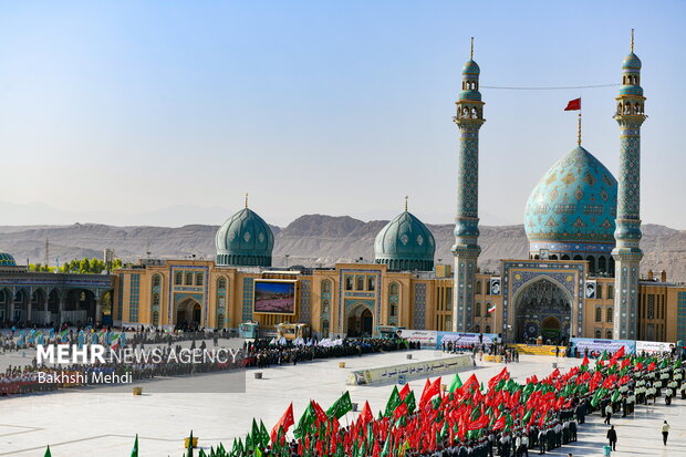 صبحگاه مشترک عهد سربازی در مسجد مقدس جمکران 23