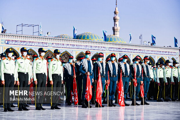 صبحگاه مشترک عهد سربازی در مسجد مقدس جمکران 30