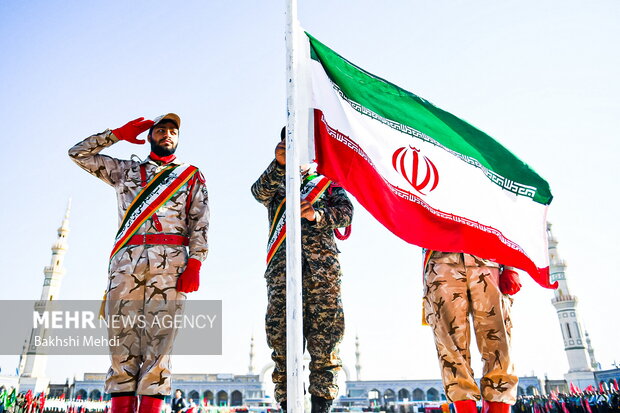 صبحگاه مشترک عهد سربازی در مسجد مقدس جمکران 7