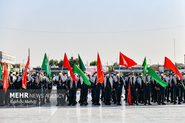 صبحگاه مشترک عهد سربازی در مسجد مقدس جمکران 33