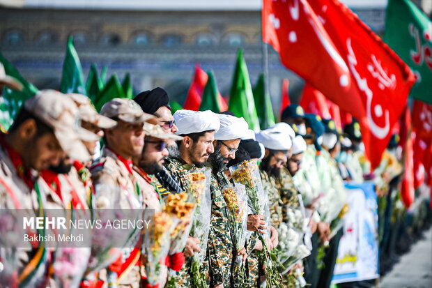 صبحگاه مشترک عهد سربازی در مسجد مقدس جمکران 35